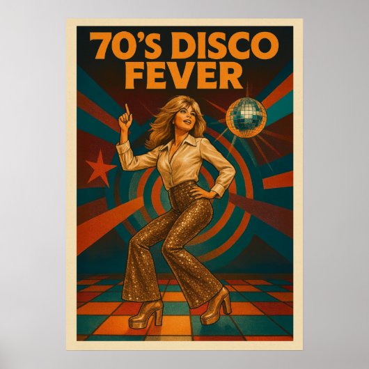 70er Disco-Fieber V02 Poster (Vorne)