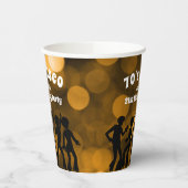 70er Disco Geburtstagsparty Pappbecher (Links)