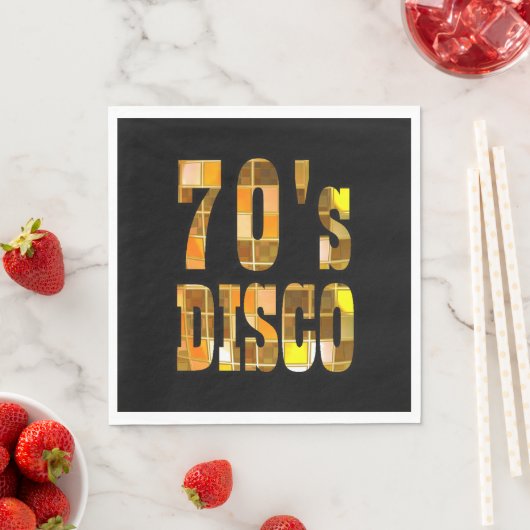 70er Disco Party Napkins Serviette (Beispiel)