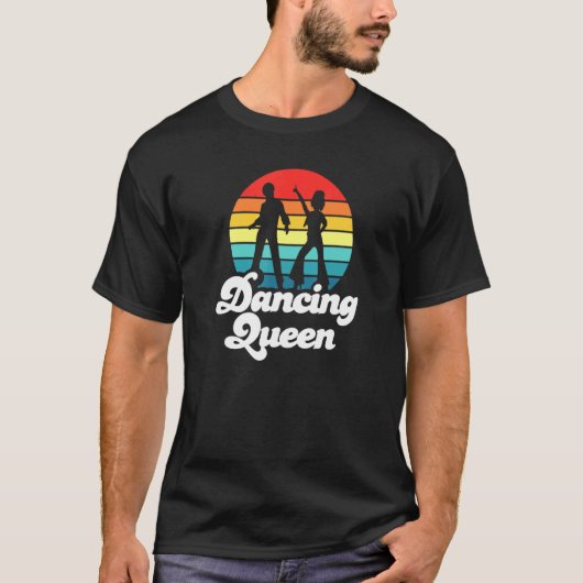 70er Disco Retro Sunset Dancing Queen 1 T-Shirt (Vorderseite)