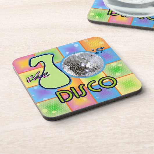 70er Disco Untersetzer (Linke Seite)