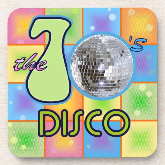 70er Disco Untersetzer (Vorderseite)