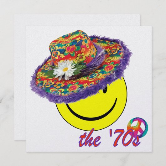 70er einladung (Vorne/Hinten)