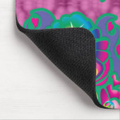 70er Floral Liebe Mousepad (Ecke)