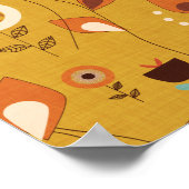 70er Floral Mustard Poster (Ecke)