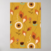 70er Floral Mustard Poster (Vorne)