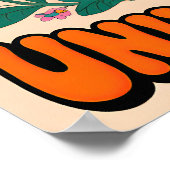 70er Friedenssymbol Pop Art Poster (Ecke)