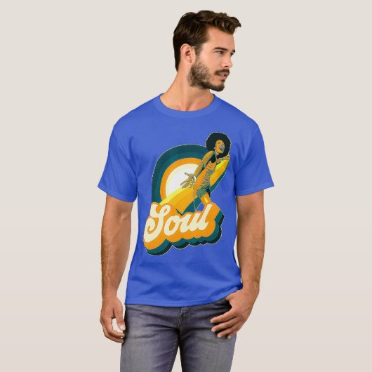 70er Funk Afro Disco Soul T-Shirt (Vorne ganz)