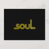 70er Funk Afro Soul Boogie Dance Liebe Train Ankündigungspostkarte (Vorderseite)