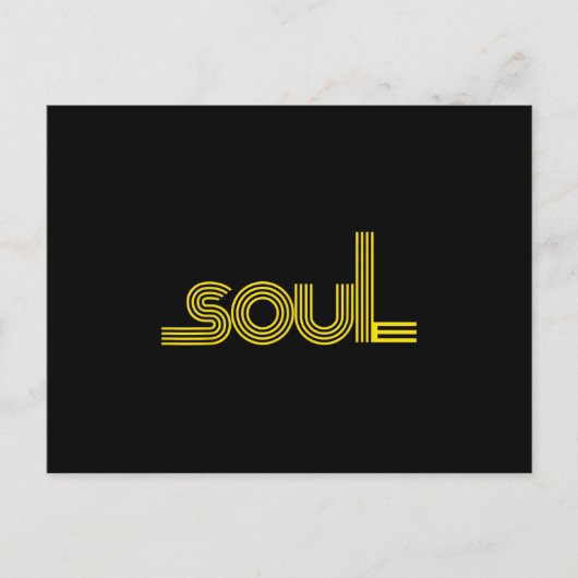 70er Funk Afro Soul Boogie Dance Liebe Train Ankündigungspostkarte (Vorderseite)