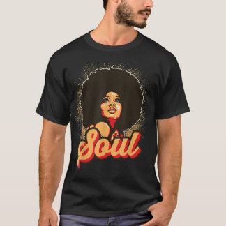 70er Funk Afro Women Soul Retro Vintag Style Graph T-Shirt