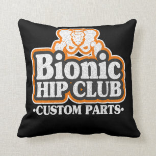 70er für Angesagte Bionic-Club-Logos Angesagter A Kissen