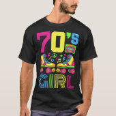 70er Girl 1970S Fashion Theme Party Outfit Seventi T-Shirt (Vorderseite)