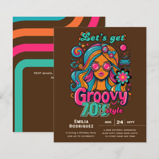 70er Groovy Boogie Retro Disco Geburtstagsparty