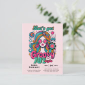 70er Groovy Boogie Retro Disco Geburtstagsparty (Stehend Vorderseite)