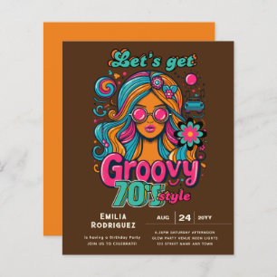 70er Groovy Boogie Retro Disco Geburtstagsparty