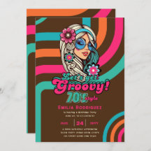 70er Groovy Boogie Retro Disco Geburtstagsparty