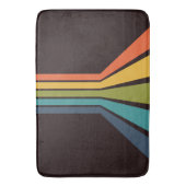 70er Groovy Retro Farbiges Muster Badematte (Vorderseite Vertikal)