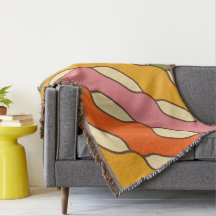 70er Groovy Retro Farbiges Muster