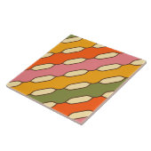 70er Groovy Retro Farbiges Muster Fliese (Seite)