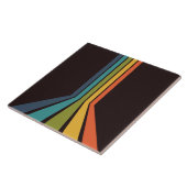 70er Groovy Retro Farbiges Muster Fliese (Seite)