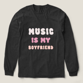 70er Groovy Typografie - Musik ist mein Freund Tri-Blend Shirt
