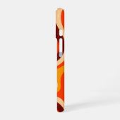 70er Groovy Wave Vibe iPhone 16 Hülle (Linke Seite)