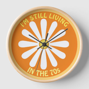 70er Hippy Daisy Pocket Watch Uhr