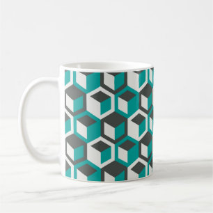 70er inspiriert abstrakte geometrisch geometrisch  kaffeetasse