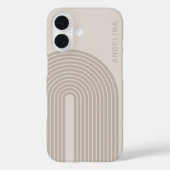 70er Inspiriert Linie Art - Neutraler Regenbogenbo Case-Mate iPhone Hülle (Rückseite)