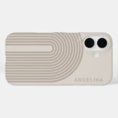 70er Inspiriert Linie Art - Neutraler Regenbogenbo Case-Mate iPhone Hülle (Rückseite (Horizontal))