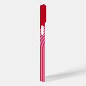 70er Inspirierte Linie Art - Rosa Regenbogenarge Case-Mate iPhone Hülle (Rückseite / Rechts)