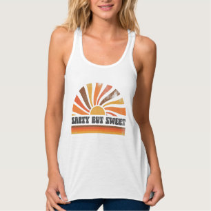70er inspirierter Retro-Sommer-Sonnenuntergang-Son Tank Top