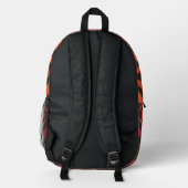 70er Jahre Abstract Geometric Shapes Muster Bedruckter Rucksack (Rückseite)