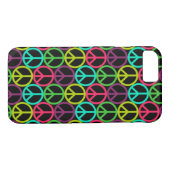 70er Jahre Hippie Peace Sign Pattern Case-Mate iPhone Hülle (Rückseite (Horizontal))