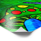 70er Jahre Hippie Psychedelic mural Foto drucken (Ecke)