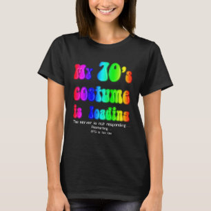 70er Jahre Kostüm Halloween Regenbogen Vintage 197 T-Shirt