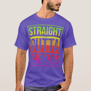 70er Jahre Kostüm Halloween Retro Straight Outta 7 T-Shirt