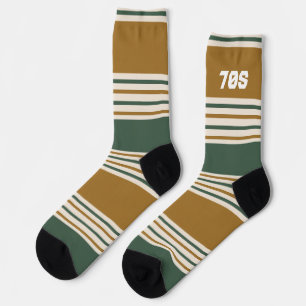 70er Jahre Moderner Mitte des Jahrhunderts gestrei Socken