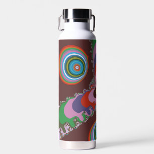70er Jahre Psychedelisches Muster Retro-Kunst Trinkflasche