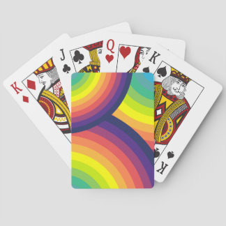70er Jahre Rainbow Pattern Playing Cards Spielkarten