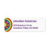 70er Jahre Regenbogen und Sun Graphic (Vorne)