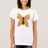 70er Jahre Retro Butterfly Women's Basic T - Shirt (Vorderseite)