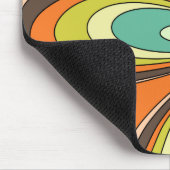 70er Jahre Retro-Frühling Hippie Blume Power Mousepad (Ecke)