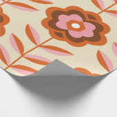 70er Jahre Retro Nahtloses Muster. 60er und 70er Ä Geschenkpapier (Ecke)