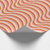 70er Jahre Retro Nahtloses Muster. 60er und 70er Ä Geschenkpapier (Ecke)