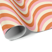 70er Jahre Retro Nahtloses Muster. 60er und 70er Ä Geschenkpapier (Rolleneckpunkt)