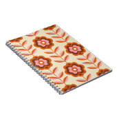 70er Jahre Retro Nahtloses Muster. 60er und 70er Ä Notizblock (Rechte Seite)