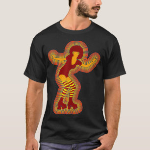 70er Jahre Rollschuh Girl Vintage Retro Roller Ges T-Shirt