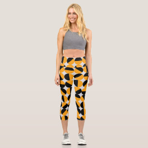 70er Jahre Stil, geometrische Halbkreise. Capri Leggings